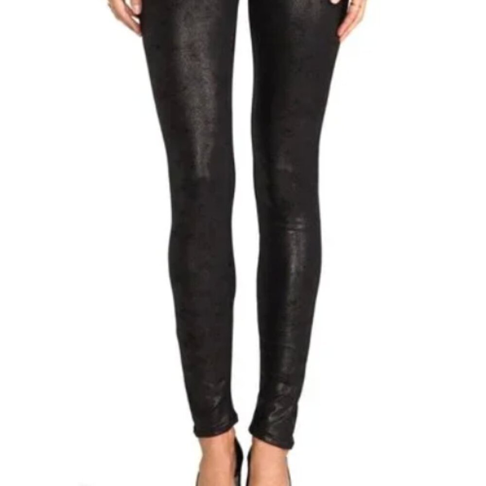 Mother The Looker Cracked Shadow Skinny Jeans Pull On Pants Women's 28‎